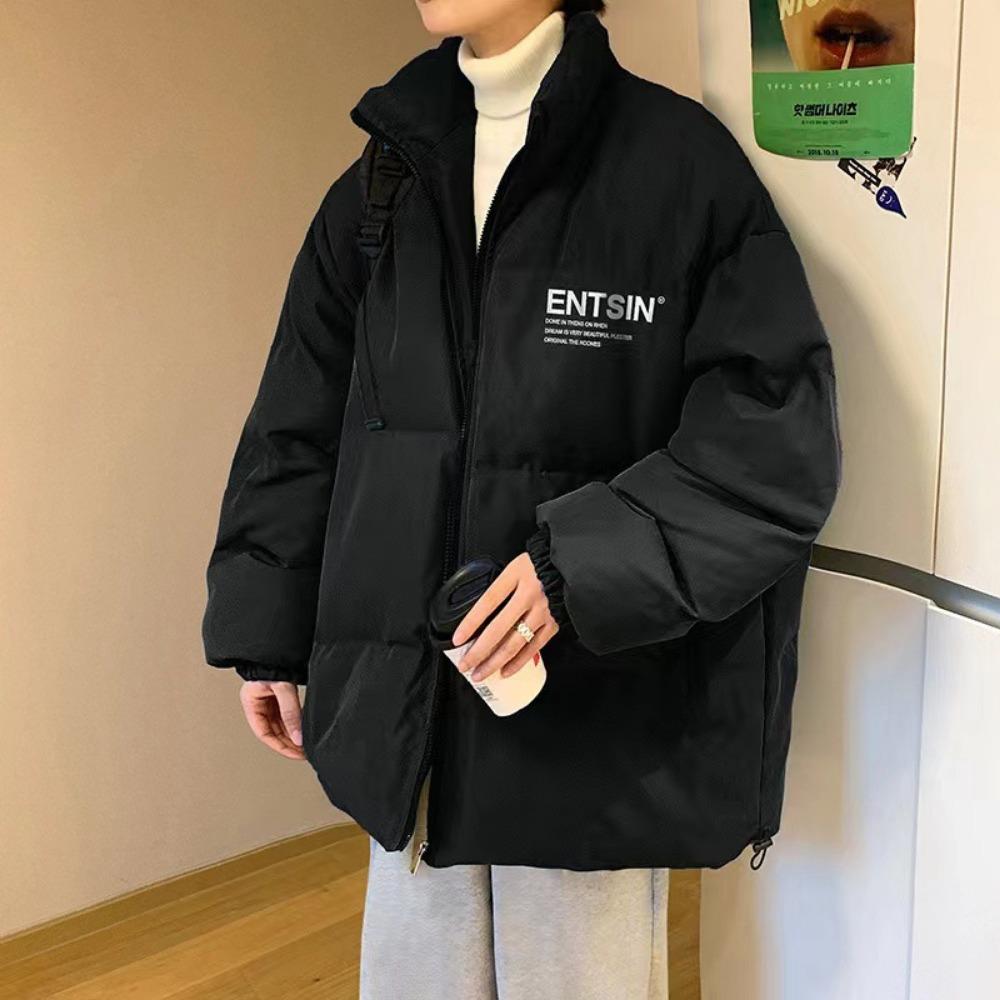 New American large size down cotton-padded clothes men's winter coats ruffian handsome high-end cotton-padded clothes jacket high street trendy brand