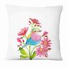 Painted Flower, Bird and Butterfly Decorative Pillowcase Living Room Office Ornaments Home Pillowcase