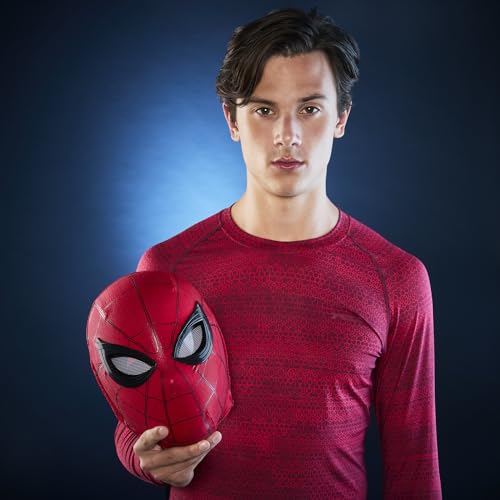 Hasbro Marvel Legends Serie „Spider-Man“: "Homecoming" Gesichtswechselnde Elektronische Maske, Premium Interaktive Rollenspielausrüstung (Erwachsene) G0633 Authentisch