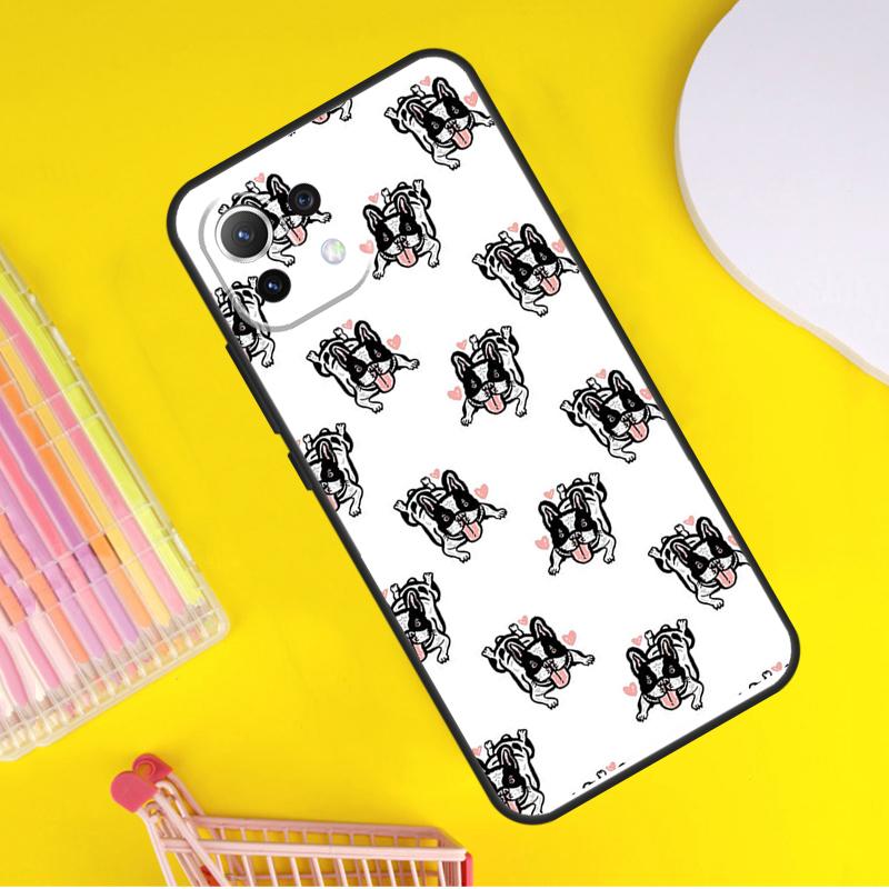 French Bulldog Cover For Xiaomi 14 13 Ultra 11T 12T 13T 14T Pro POCO X7 Pro X3 X5 F3 F5 F6 M6 X6 Pro Case