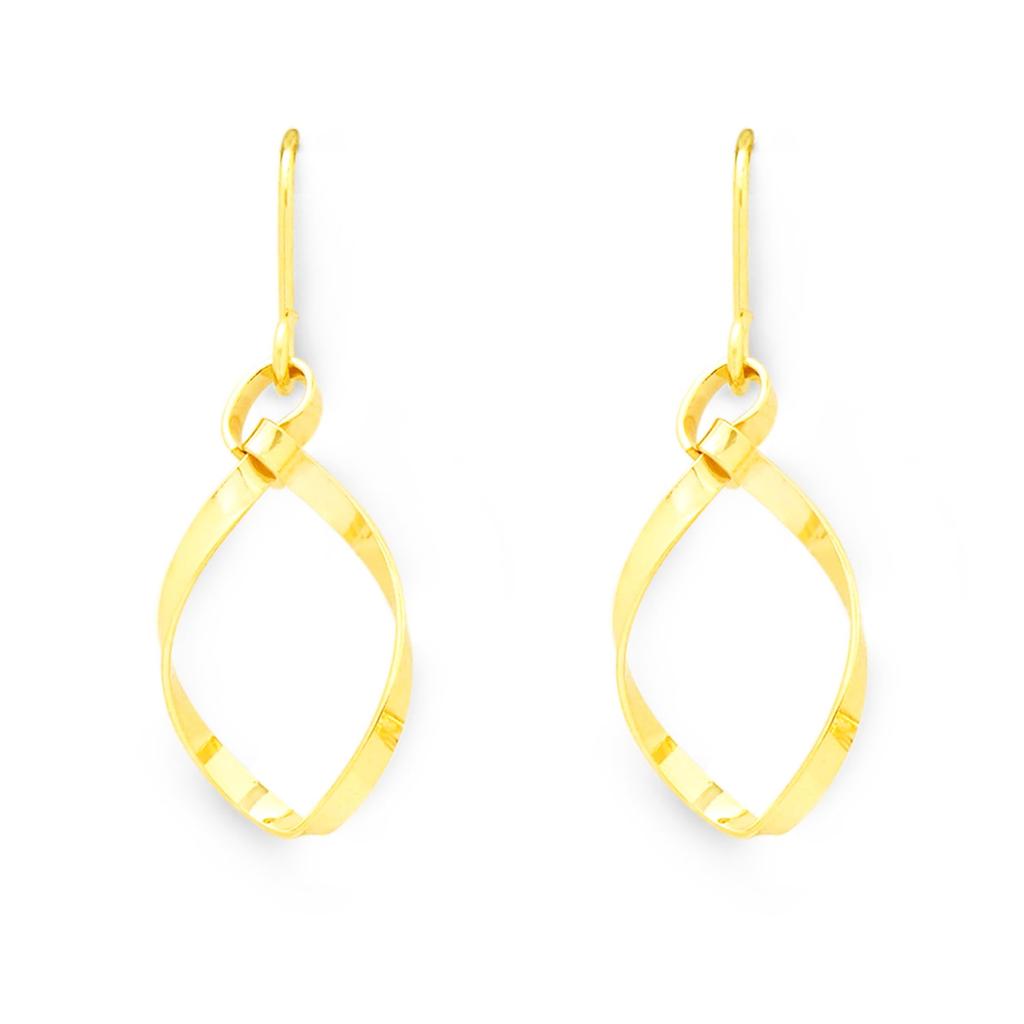 ESTELLE [Official] Women's Hook Earrings, 10K Yellow Gold, 0202-3423-0019-0000