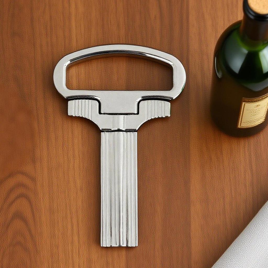 Two Prong Cork Remover Beer Cork Puller Tool Bottle Opener with Corkscrew for Bar Ceremony Travel Camping Home Waiters Birthday