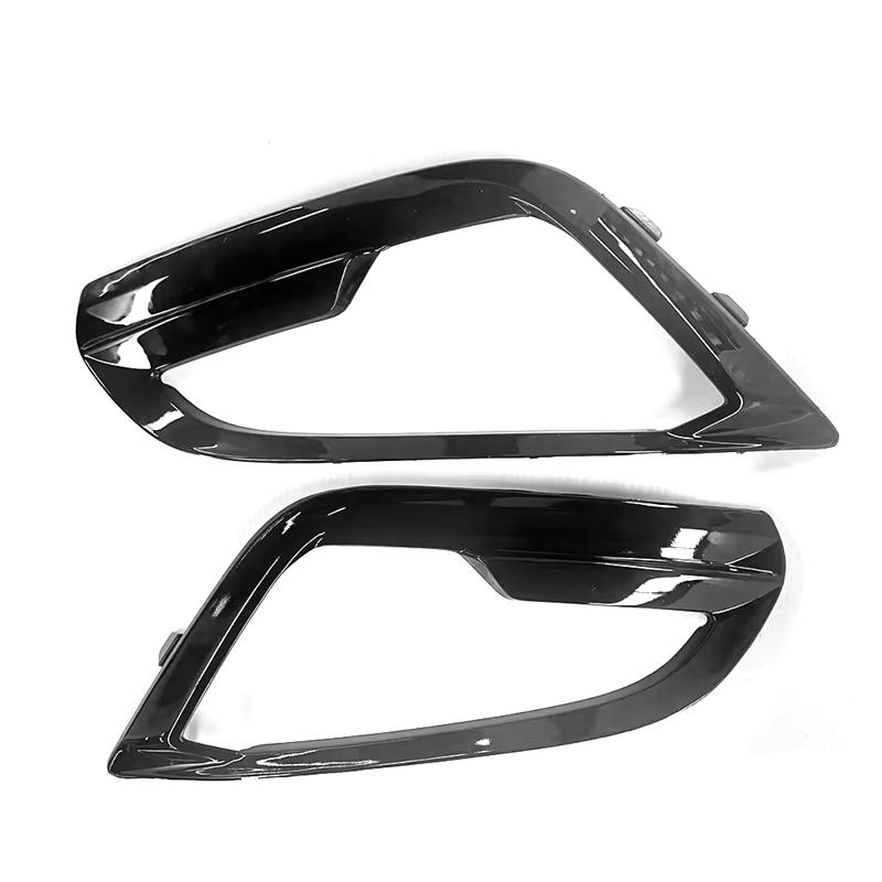 N60R-For Ford Ecosport 2018-2022 Headlight Trim Frame Front Left & Right Bumper Fog Light Cover Lamp Frame Bezel