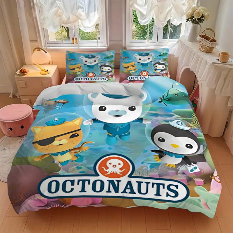 Octonauts Adventure Underwater Print 3Pcs Bedding Setduvet Cover With 2 Bedropillowcase Home Birthday Gift