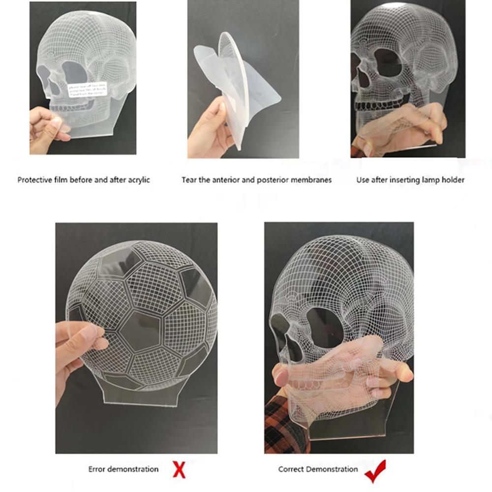 Acrylic Led Dart Board Night Light for Room Decorative Nightlight Touch Sensor 7 Color Changing Battery Powered Table Night Lamp