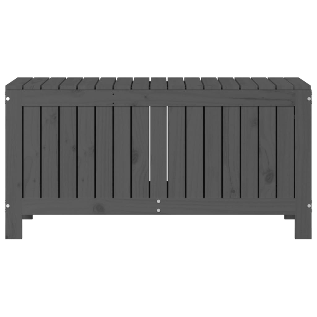 vidaXL Gartentruhe Grau 108x42,5x54 Cm Massivholz Kiefer