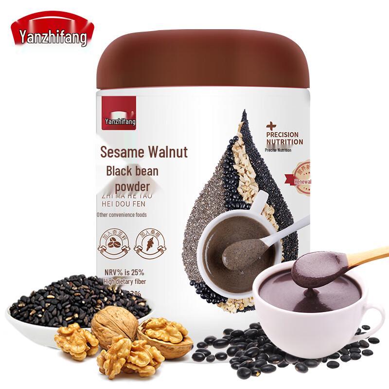 Yan Zhi Fang Black Sesame Mulberry Walnut Black Bean Cereal