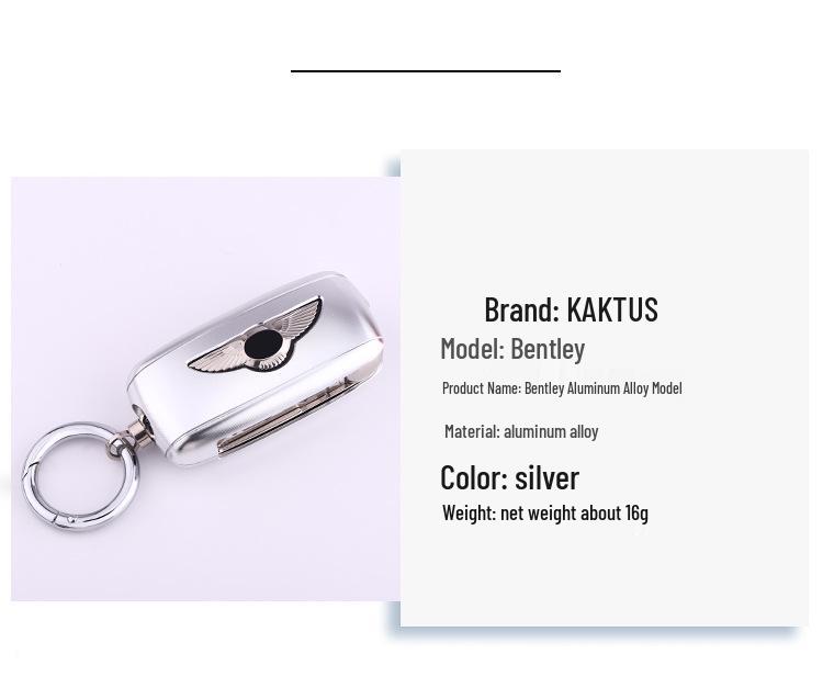 Bentley Continental, Flying Spur, Mulsanne, Bentayga Aluminum Car Key Case