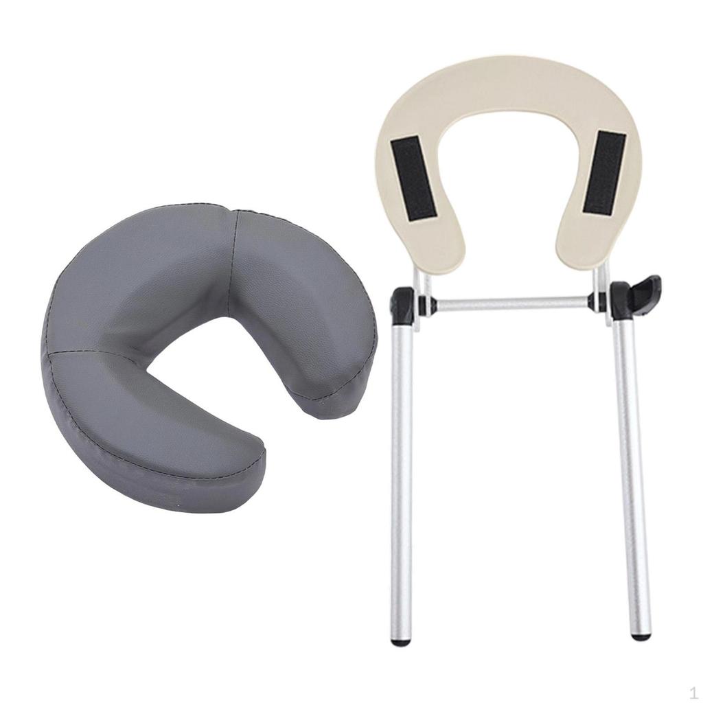 Berceau facial de table de massage réglable de remplacement avec oreiller appui-tête de chaise pour boutique maison salon