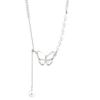 Pearl Butterfly Necklace Women'S Light Luxury Niche Design Sense Splicing Strange Pearl Collarbone Chain Neck Chain Sweater Chain
