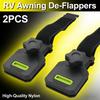 2Pcs RV Awning De-Flappers Nylon RV Canopy Fixture Travel RV Awning Clips RV Awning Clamps RV Sunshade Accessories