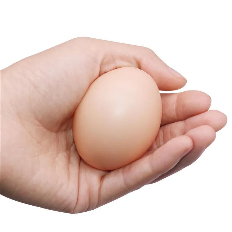 Toy eggs 30 Pcs Poultry Series Plastic Fake egg Hens hatch nest eggs Children's toys Farm Animal Cages Accessories DIY painting