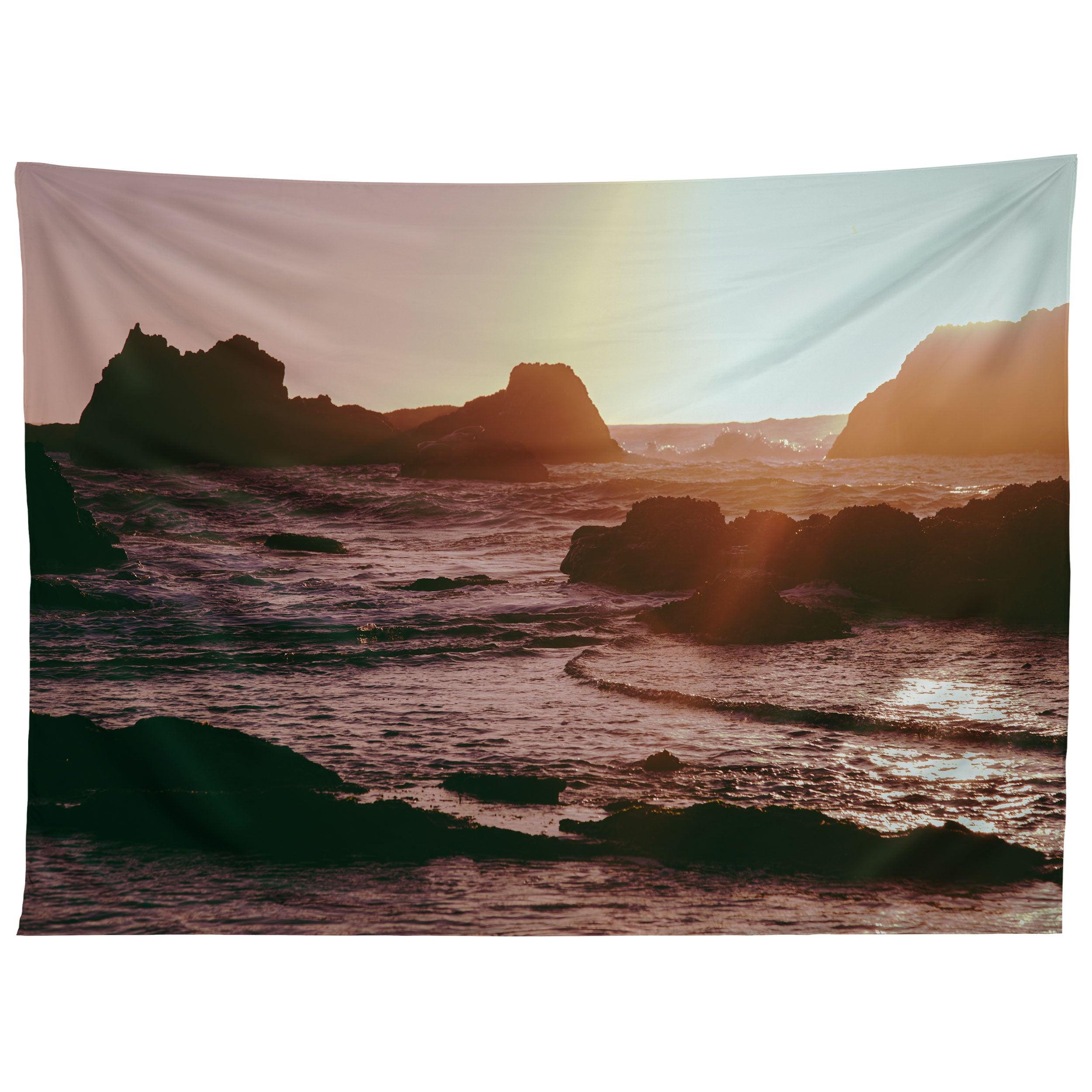 ROCKY SUN KISSED TIDES tapestry 75x100 чёрный