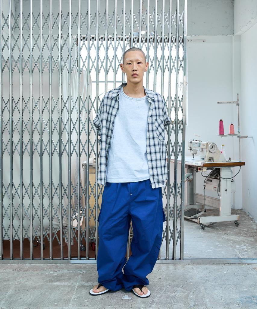 NOSCOULEURS Ul Check Shirts 04 Navy