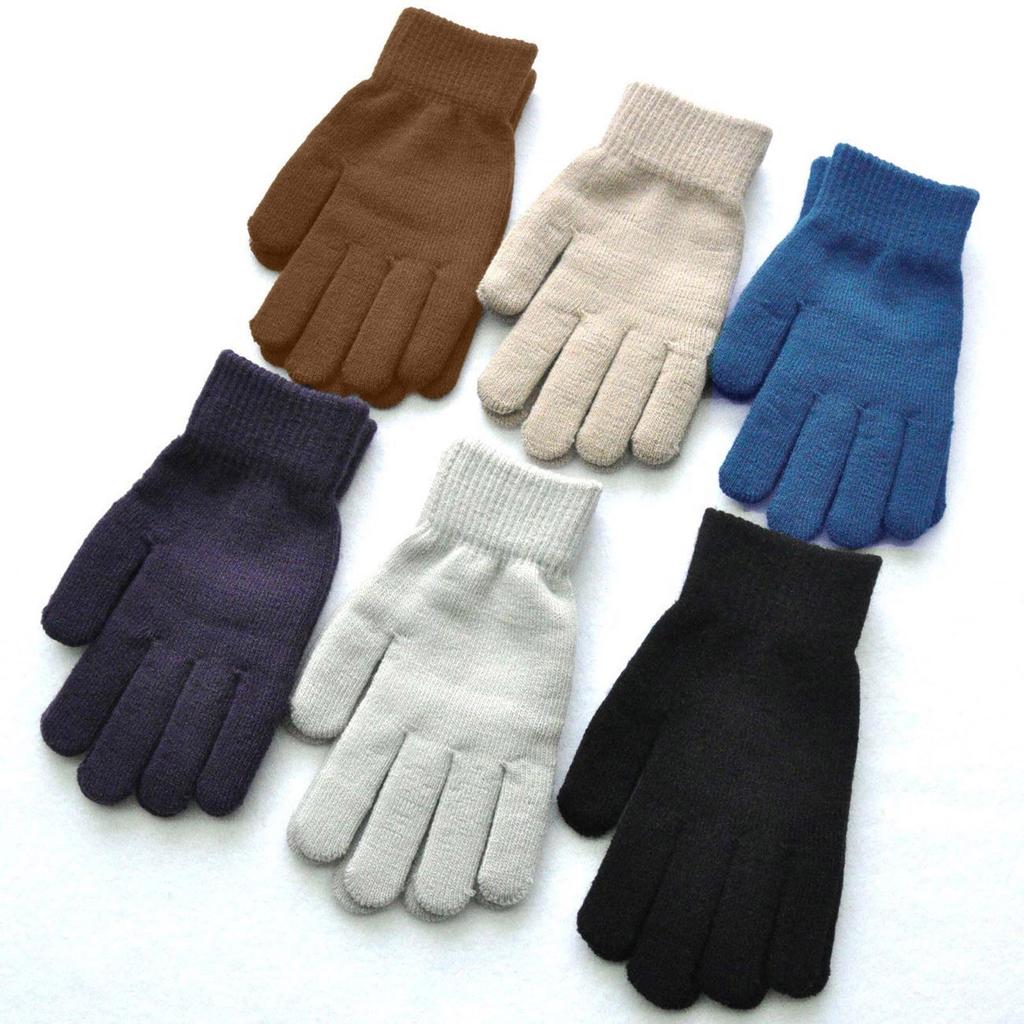 Knitted Winter Gloves Soft Stretchable Full Finger Design Unisex Warmth Comfort for Outdoor Activities Daily Wear