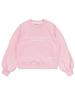 LA MAISON STUDIO Women'S Simple Logo Triangle Embroidered Puff Slim Crop Sweatshirt Pink (Fce3Ts505W)