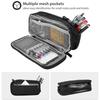 Portable Stationery Organizer Solid Color Pen Organizer Pouch Multifunctional Pencil Case  Students