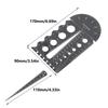 1Pack Metric and Imperial Thread Screw Gauge Clear Scale Thread Gauge for Accurate Measurement In Stainless Steel