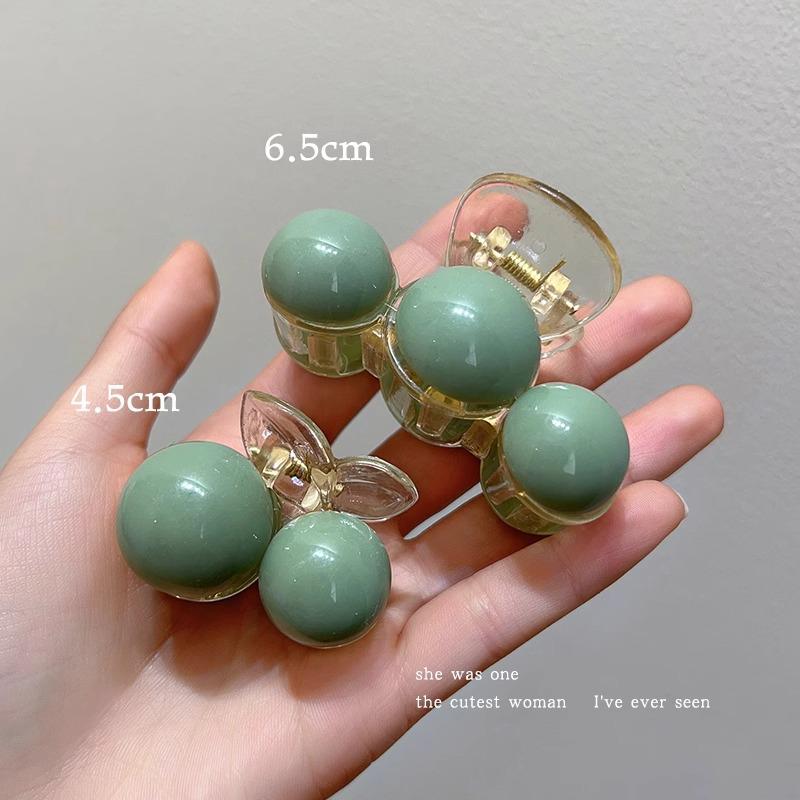 

Корейская минималистичная заколка-краб с жемчугом - тип акула для пушистых волос и челки