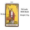 Black Classic Tarot Cards Deck 78pcs Fortune-Telling Game for Family Gatherings Board Games