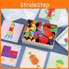 Wooden Magnetic Tangram Puzzle Set For Kids Educational Geometry Toys
