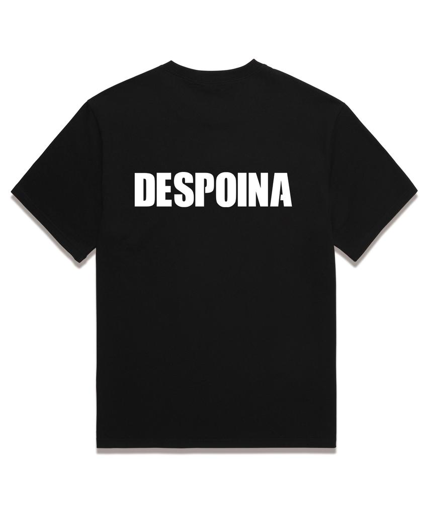 Ujeu Basic Font Short Sleeve T-Shirt (Ds022) Black