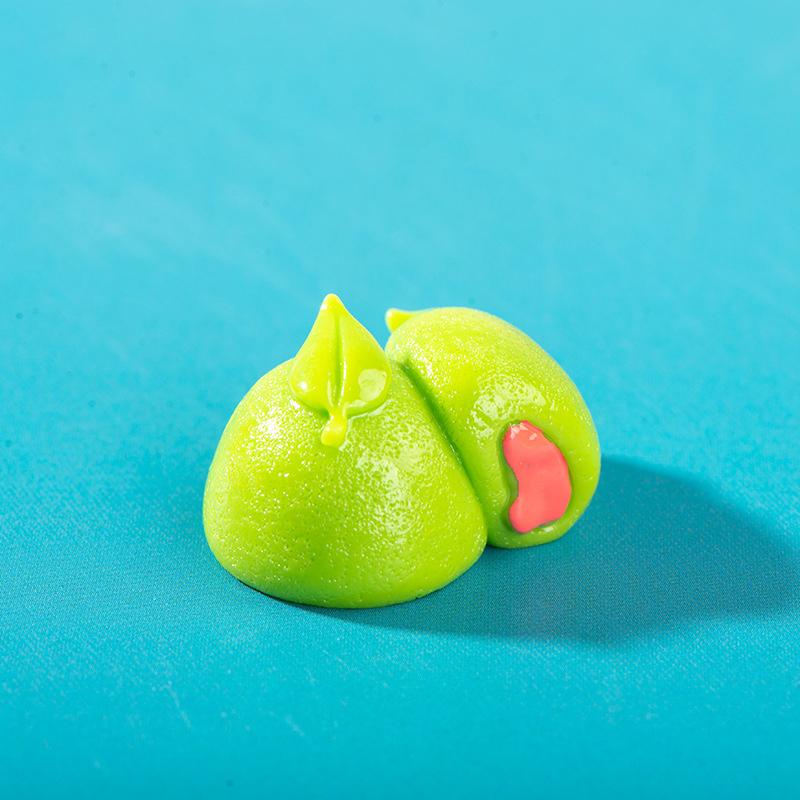 Creative Chinese Pastry Figurine Crafts Cute Cartoon Fruit Food Resin Ornaments