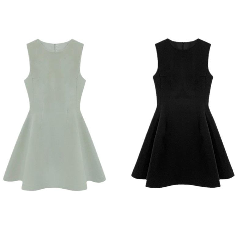 Hepburn Style Slim Black Summer Birthday Dress