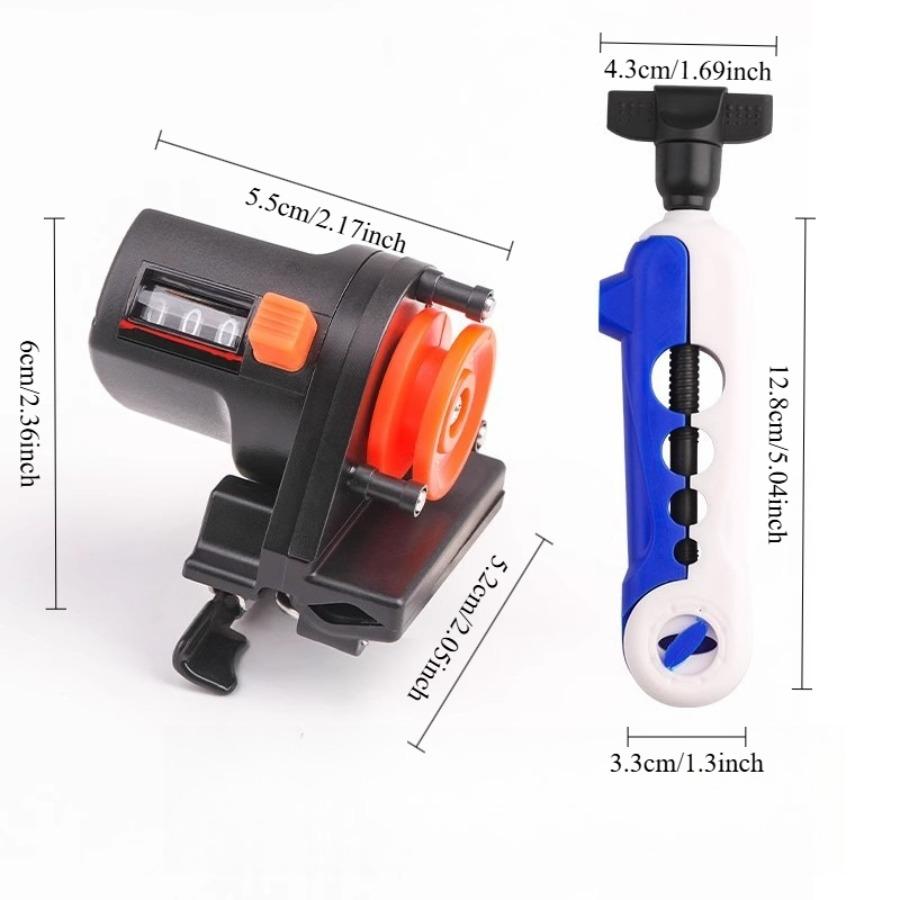 

Цифровой счетчик лески для ловли с плота и в море - Инструмент для измерения длины для спиннинговых удилищ, катушек и рыболовных лесок оранжевый