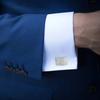 Lightweight Ergonomic Business Cufflinks Mirror Polished Copper Accessories Comfortable Cufflinks For All Day Comfort