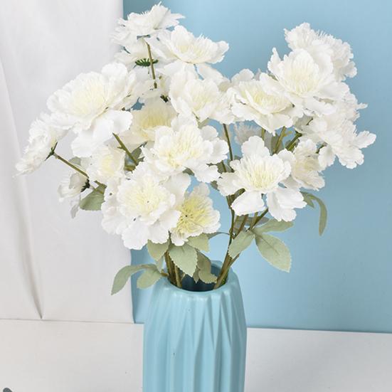 

Искусственные цветы без полива, декоративные свежие цветочные композиции, искусственный пион, товары для дома белый