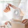 Mini Handheld Fan Powerful Handheld Fan Small Battery Operated Fan with LED Display 4 Speed Adjustable Lightweight Rechargeable