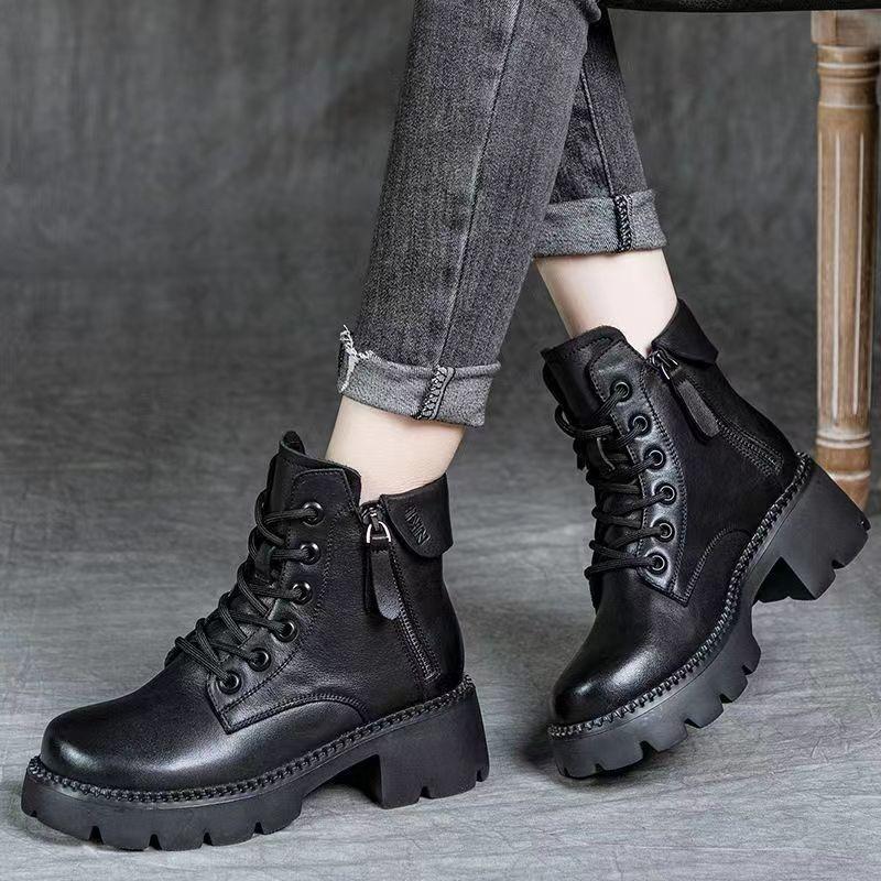 New autumn and winter Martin boots women's platform short boots skinny boots