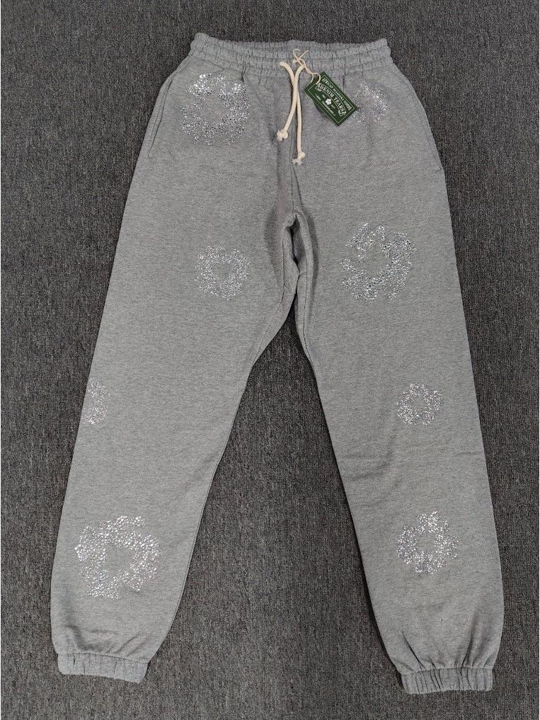 Deluxe Denim Tears Floral Hoodie & Hose Set für Herren