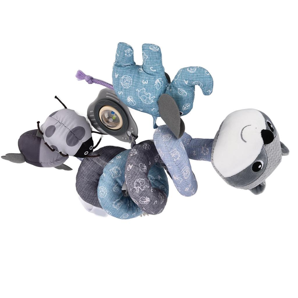 Infant Fox Spiral Plush Activity Hanging Toys Cute Multifunctional Baby Spiral Plush Toys for