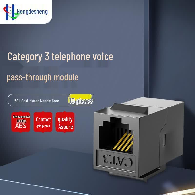 RJ11 4-Core Telephone Voice Coupler (10-Pack)