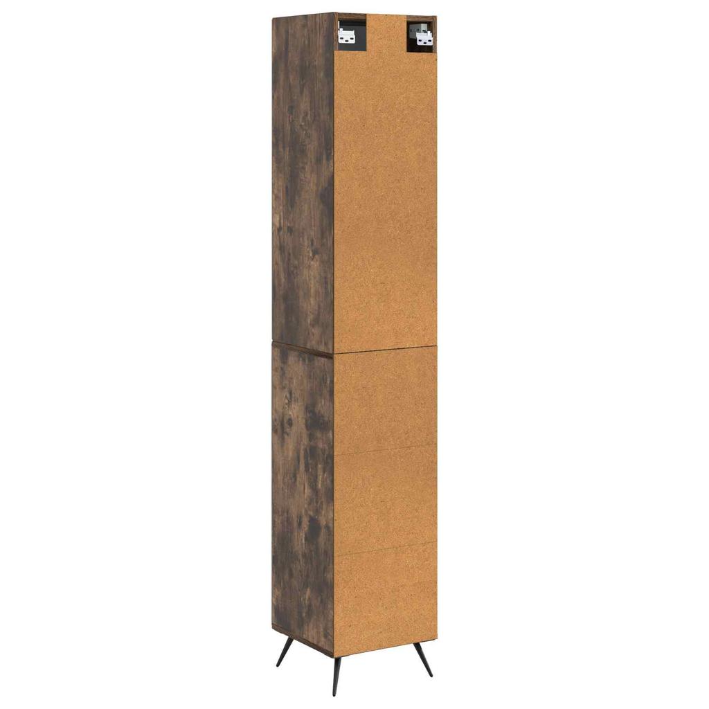 Cabinet Set 2 pcs Smoked Oak 34.5 x 34.5 x 90 cm