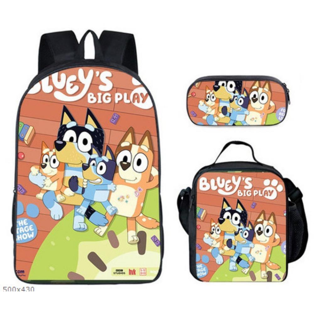 New Bloy Dog Cartoon Elementary School Bag Pencil Bag Pattern Diversified Backpack