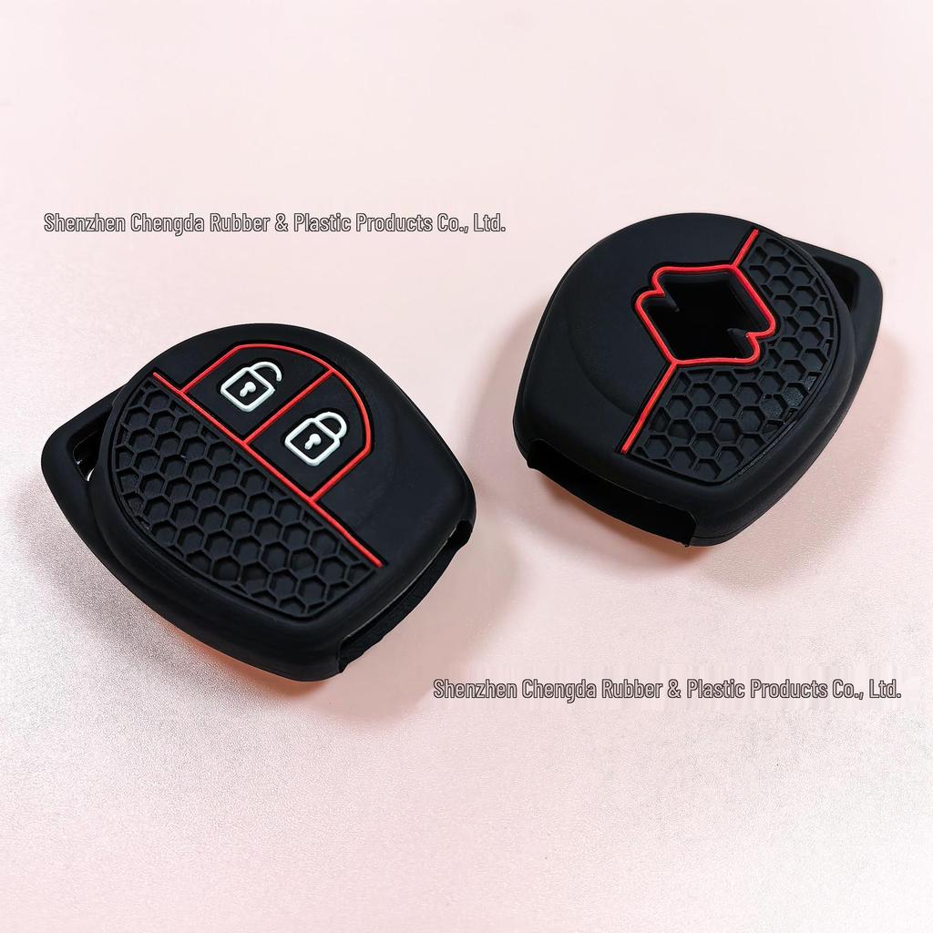 Suzuki Silicone Honeycomb Car Key Cover for Swift, Alto, Jimny, Qiyue, Tianyu, SX4, and Lingyang Models.