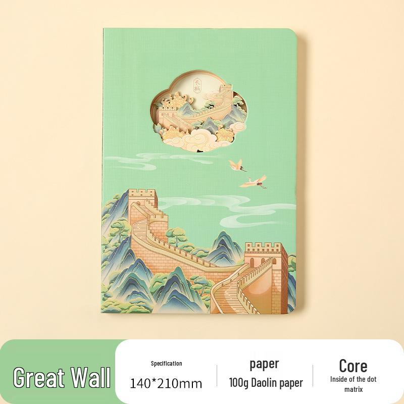 Cultural & Creative Stamp Collection Journal: Scenic Souvenir and Hollow Carving Travel Album