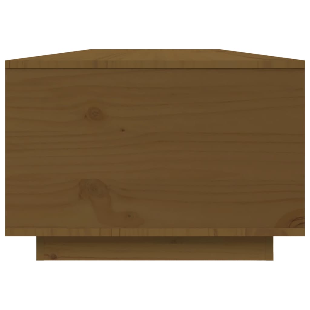 Coffee Table Honey Brown 80 X 50 X 35.5 Cm Solid Pine Wood