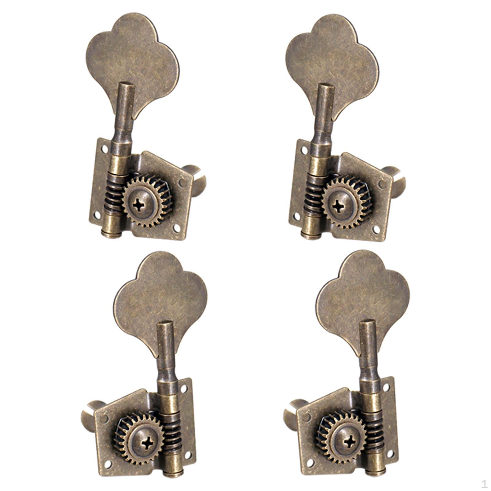4 шт. Колки для электробаса, колки-тюнеры для гитары 2L2R Bronze