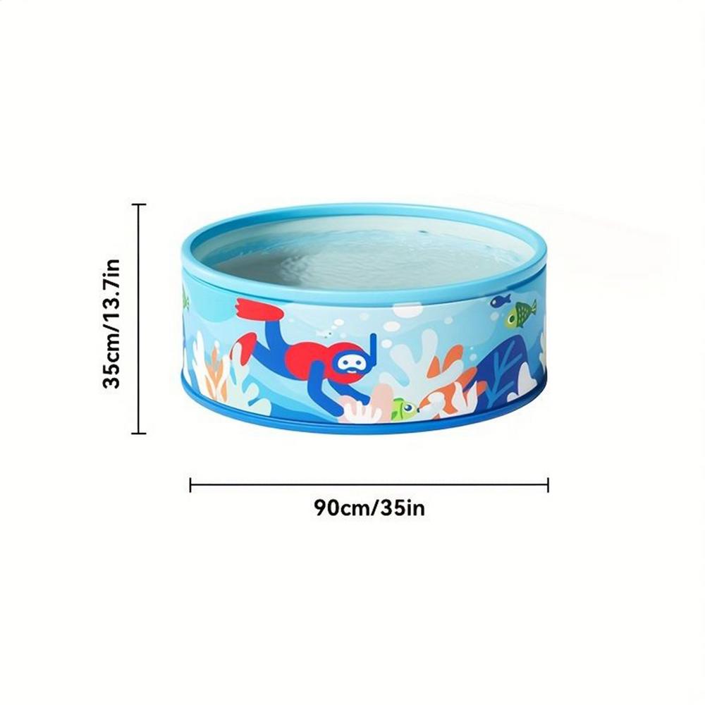 Non-inflatable Swimming Pool Circular Large Swimming Pool Children s/Home thickened baby pool Foldable Frame Pool
