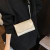 Frühling und Sommer neue strukturierte Tasche Damen Umhängetasche kleine quadratische Tasche Pendeln einfarbig Damen Schulter kleine Tasche