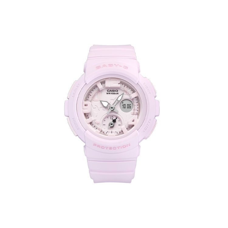 Casio Baby-G Series Beach Classic Pointer Dual Display Quartz Watch Women watches Pink BGA-190BC-4B Pink Watch Dial