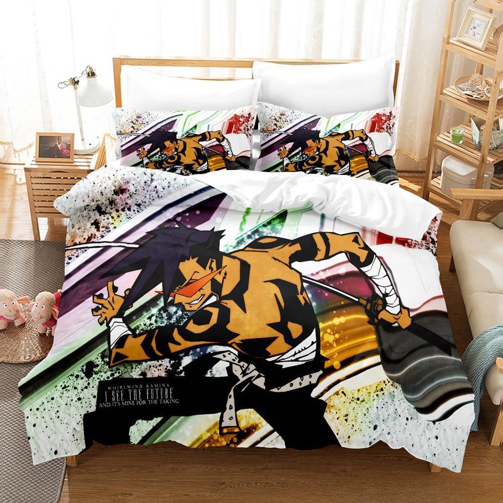 Tengen Toppa Gurren Lagann Bedding Set Single Twin Full Queen King Size Bed Set Adult Kid Bedroom Duvetcover Sets 3D Print Anime