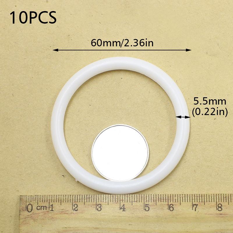 

10 шт. Пластиковые ловцы снов, колокольчики, аксессуары, пластиковые кольца для поделок своими руками 60/85/100/110/130 мм 60mm