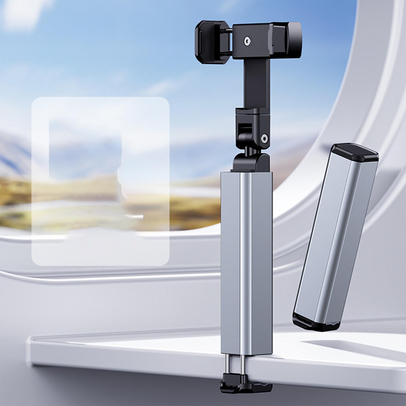 

Портативная дорожная подставка для телефона, настольная складная подставка, держатель для телефона Magic Clip для просмотра фильмов, деловых поездок серебряный