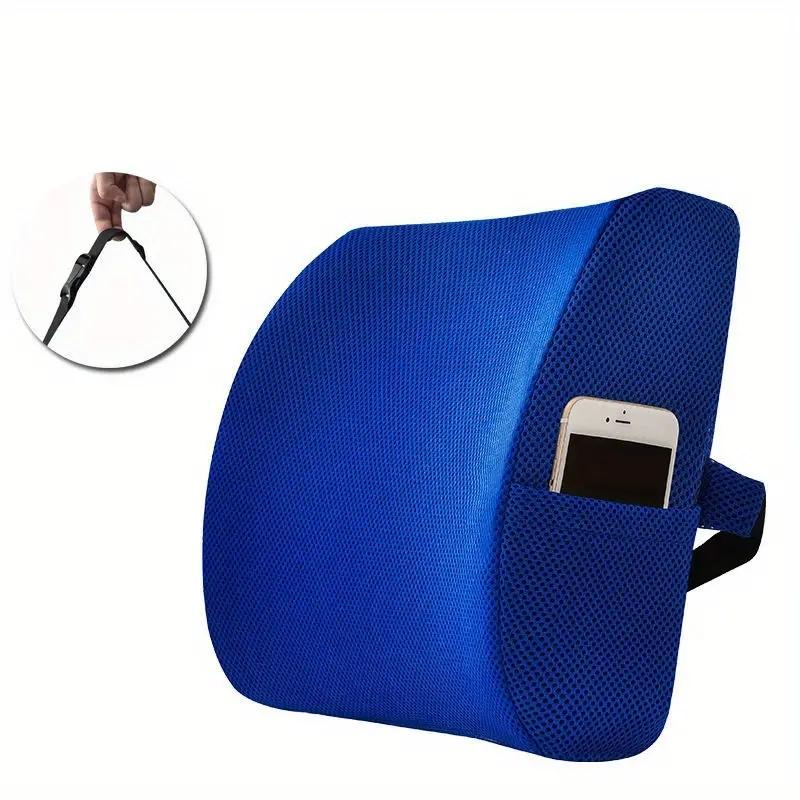 Lumbar Support Cushion Memory Foam Waist Pillow Auto Seat Back Cushion for Car Chair Home Office