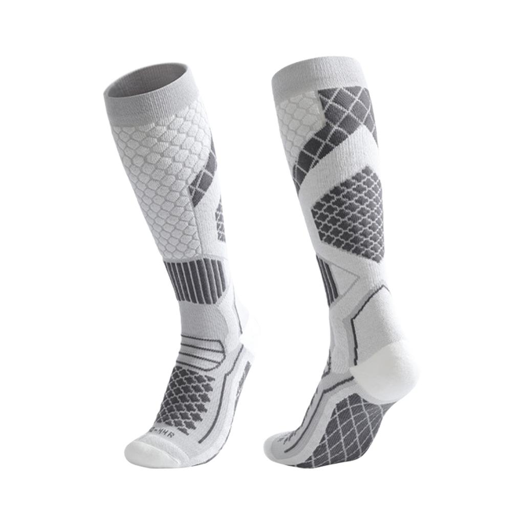 Winter Thermal Ski Socks for Men Women with Compression Support Quick-Dry Anti-Slip Hiking Snowboard Socks 1 Pair